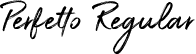 Perfetto Regular font - Perfetto.ttf