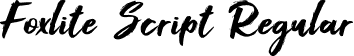 Foxlite Script Regular font - Foxlite Script.otf