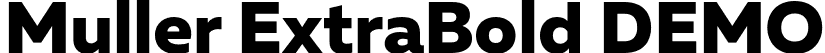 Muller ExtraBold DEMO font - Muller-ExtraBold-DEMO.otf