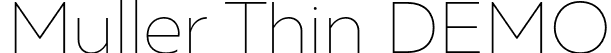 Muller Thin DEMO font - Muller-Thin-DEMO.otf