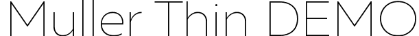 Muller Thin DEMO font - Muller-Thin-DEMO.ttf