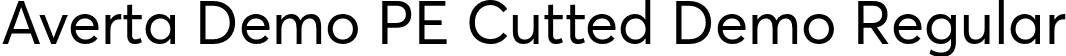 Averta Demo PE Cutted Demo Regular font - AvertaDemoPECuttedDemo-Regular.otf