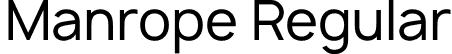 Manrope Regular font - regular.otf