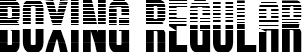 BOXING Regular font - BOXING- striped.ttf