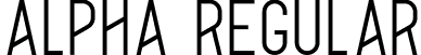 Alpha Regular font - Alpha-Regular.otf