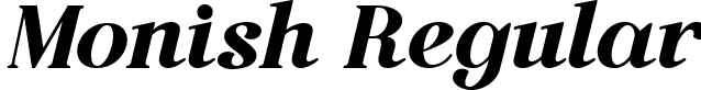 Monish Regular font - Monish.ttf