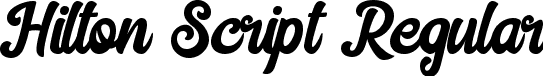 Hilton Script Regular font - Hilton Script.otf