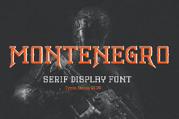 Montenegro - Decorative Slab Serif font