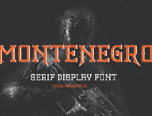 Montenegro - Decorative Slab Serif font