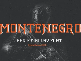 Montenegro - Decorative Slab Serif font