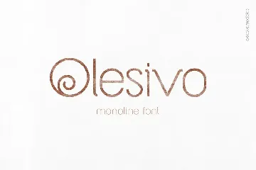 Olesivo | Monoline Font