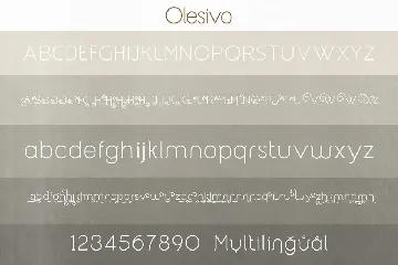 Olesivo | Monoline Font