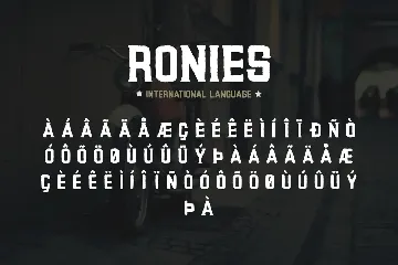 Ronies Vintage Font