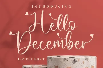 Hello December Script font