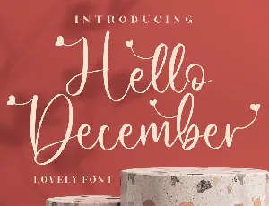 Hello December Script font