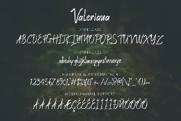 Valeriana font