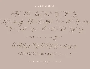 Hallmarks - Beautiful Calligraphy font