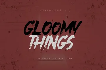 Gloomy Things font