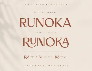 Runoka | Vintage Serif Font