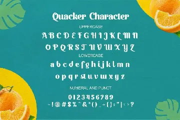 Quacker font