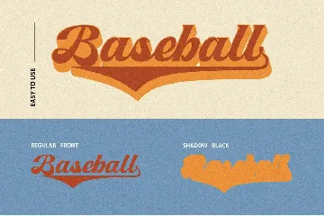 Retro Sanderia - Vintage Groovy Font