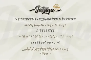 Jatayu Scipt Font Layered