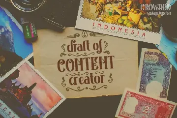 Crowded Vintage Font