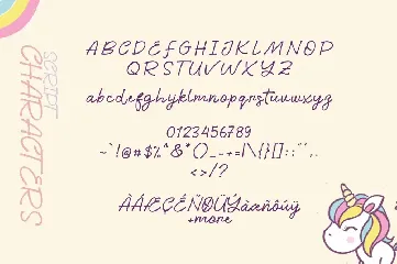 Little Unicorn Font Duo