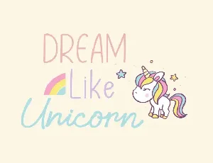 Little Unicorn Font Duo