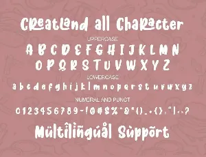 Createland font