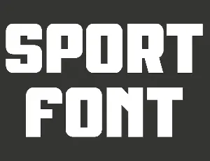 Sporter font