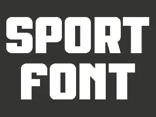 Sporter font