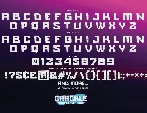 CRACKLE - Rough Brush Font