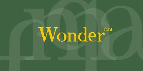 Wonder font