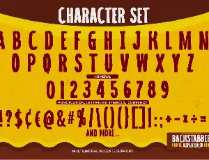 Backstabber - Unique Display Brush Font