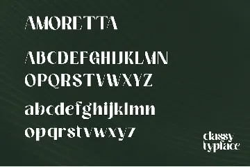 Amoretta - Classy Typeface font