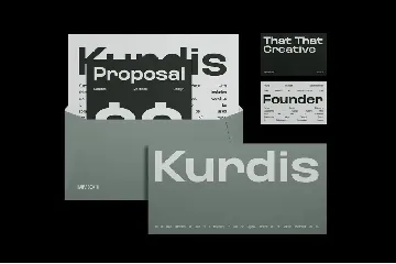 Kurdis logo Font Family (30 Styles)