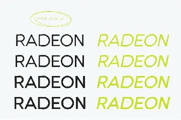 RADEON font