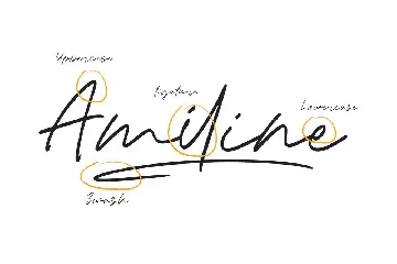 Amiline Handwritten Signature Font