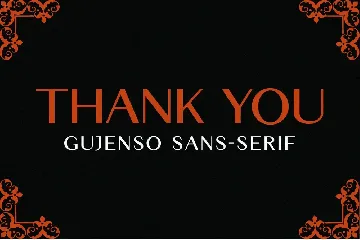 Gujenso Sans-Serif Font