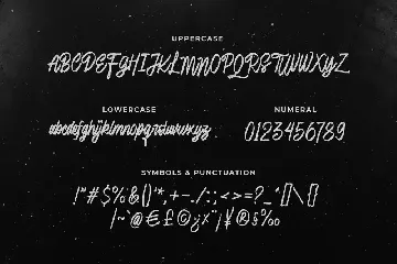 Lubang Hitam - Handbrush Script font