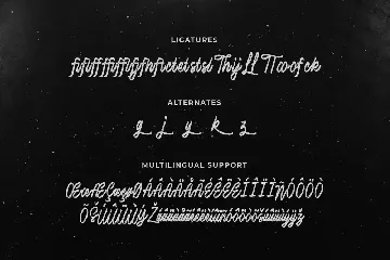 Lubang Hitam - Handbrush Script font