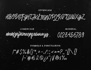 Lubang Hitam - Handbrush Script font