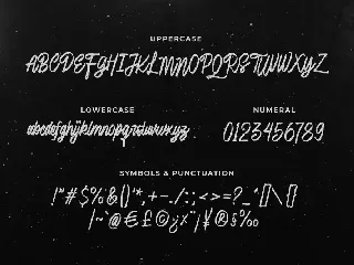 Lubang Hitam - Handbrush Script font