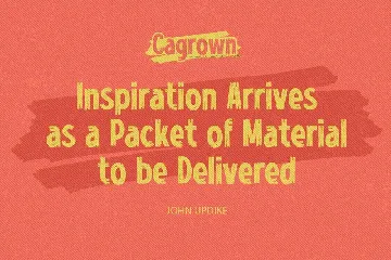 Cagrown - Unique Brush Display Font