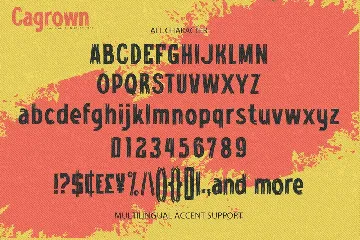 Cagrown - Unique Brush Display Font