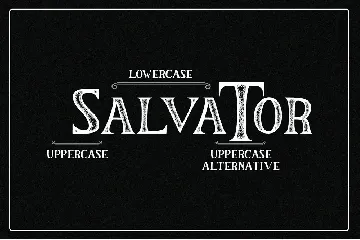 The Salvator - Vintage Font Package