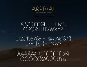 Arrival Font