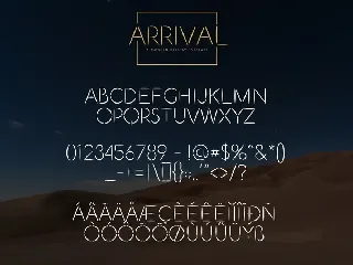 Arrival Font