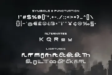 Delta Force - Force Display Font